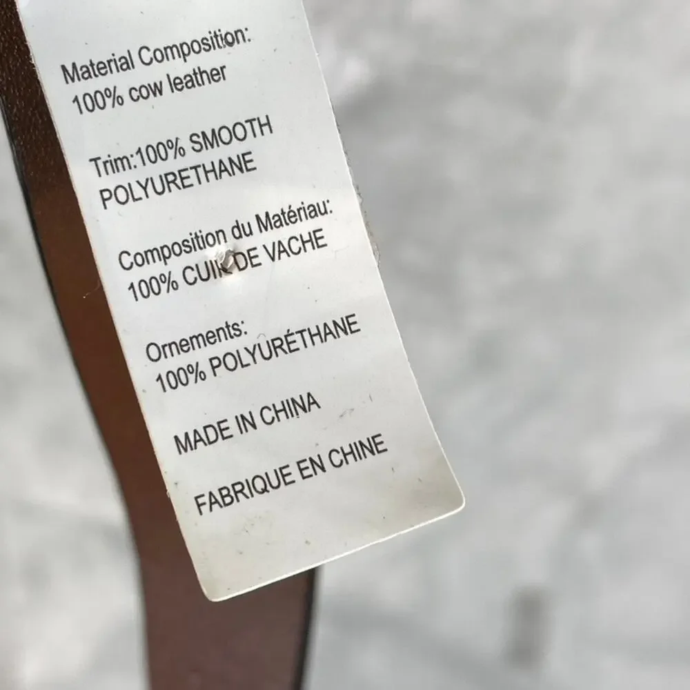 LAUREN RALPH LAUREN Women's Navy/Papay Saffiano To Smooth Reversible Belt SZ M